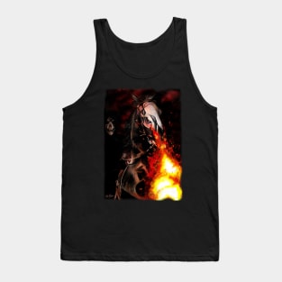 On Horses Snortin' Fire Tank Top